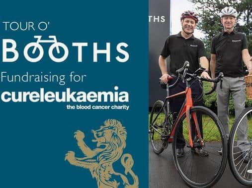 Booths hopes their customers will support Cure Leukaemia too (Edwin Booth pictured right)