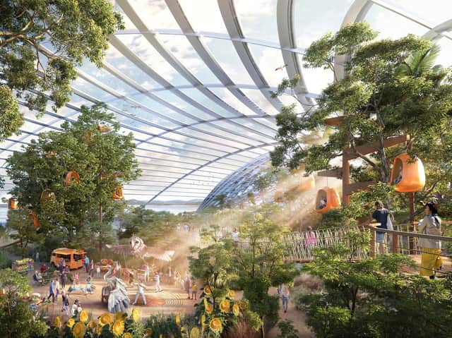 How the Eden Project North is expected to look inside.