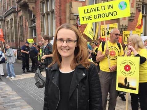Ms Smith has supported the Frack Free Lancashire protest from the early days of the campaign.