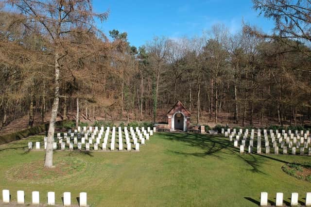 The graves at the Overloon Cemetery in the Netherlands. Pictures coll: Geert Arts / Leo Janssen.
