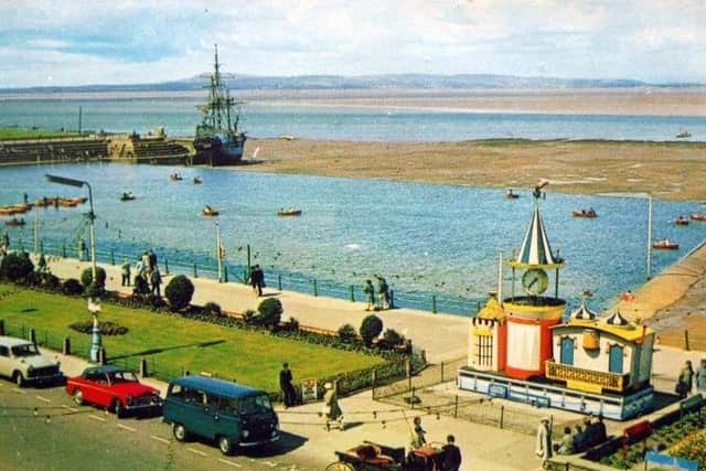 Guinness clock and Moby Dick, Morecambe thanks to MS by Mr Robert Wade.