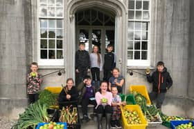 Children at Leighton Hall taking part in Food For Thought.