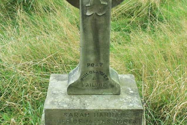 Poet, Philosopher and Failure gravestone in St Peter's Churchyard, Heysham.