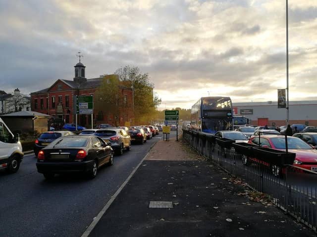 Could £50m improve traffic congestion on Lancashire's roads, like at this regularly-clogged juinction on Ringwway in Preston?