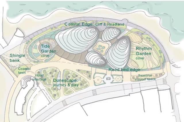 An image showing plans for the different elements of Eden Project North. Photo: Eden Project International