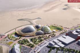 The latest architect's design of how Eden Project North will look. Photo: Eden Project International