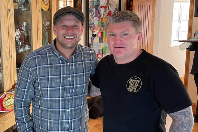 Stuart Michaels with former professional boxer Ricky Hatton.