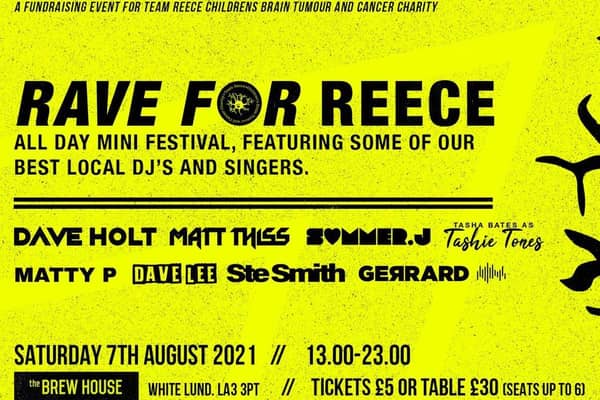 Rave for Reece takes place on August 7.