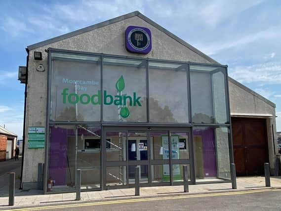 Morecambe Bay Foodbank's new home on Westgate.