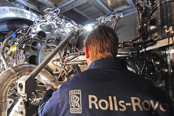 A Rolls-Royce worker