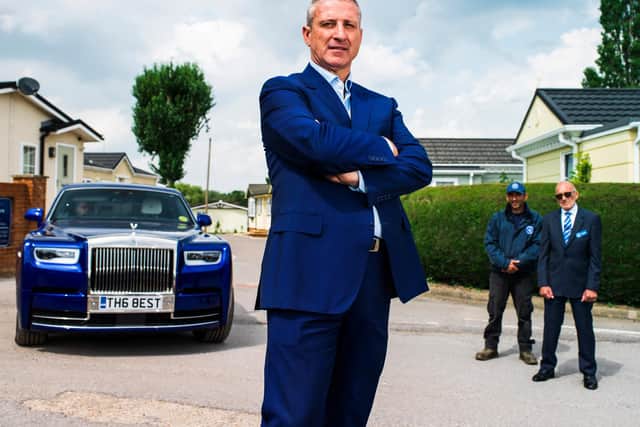 Alfie Best went undercover at his company’s park homes sites in a new ITV documentary series called Undercover Big Boss