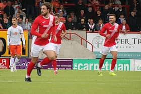 Cole Stockton scored twice for Morecambe at the weekend