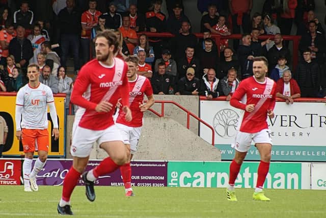 Cole Stockton scored twice for Morecambe at the weekend