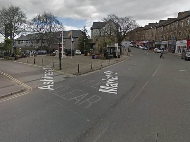 The size and scale of the event will require the temporary closure of Market Street to road traffic, with diversions in place via New Street and Haws Hill. Photo: Google Street View
