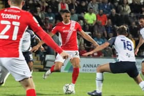 Courtney Duffus made his full Morecambe debut against Preston North End