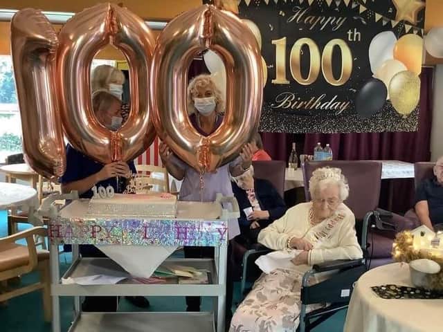 Care staff go the extra mile to ensure Ethel has a birthday to remember