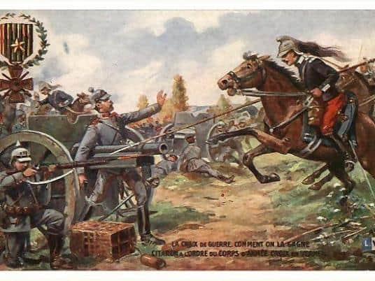 French Dragoons in dashing mounted action- a somewhat optimistic view!