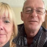Dave Jackson and his wife Christine, who have thanked the North West Air Ambulance for saving Dave's life following a horrific boating accident in Morecambe.