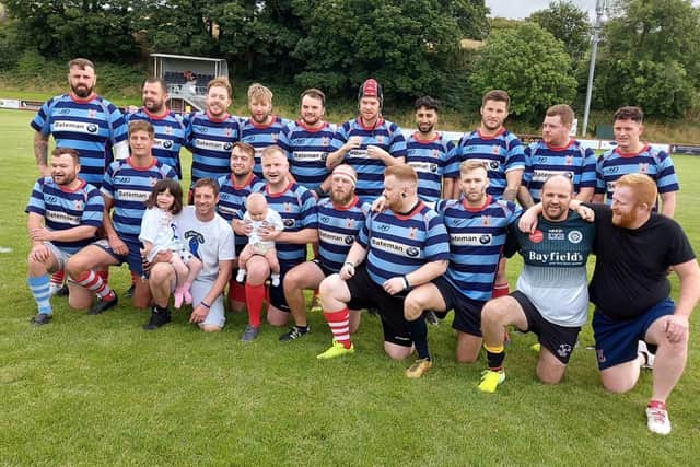 The charity rugby match proved to be a huge success