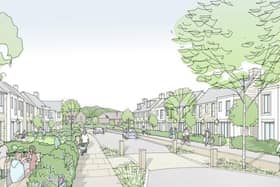 An artist impression of how the Bailrigg scheme might look.