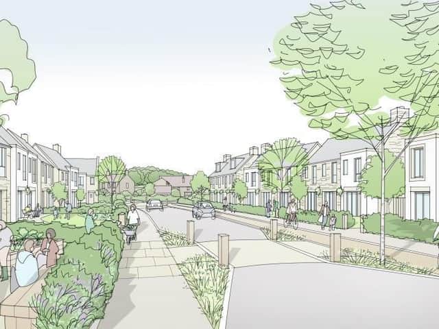 An artist impression of how the Bailrigg scheme might look.
