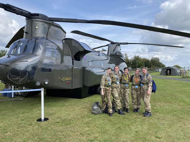 Cadets pictured during the trip to RAF Cosford for the RAFAC Muster 2021.