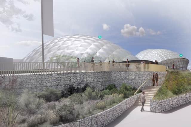A view of how Eden Project North might look from the north east of the site.
