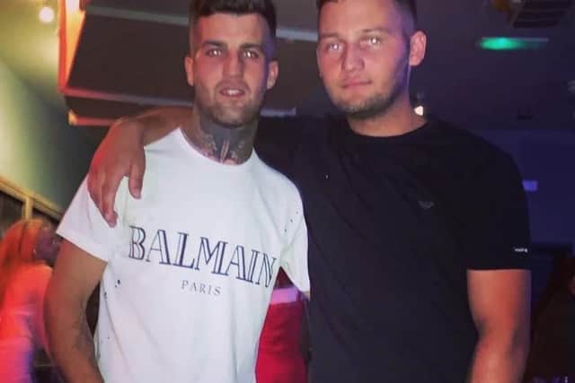Kyle Barlow, 24, from Blackpool, who died last Saturday, left, alongside his brother JayJay (Picture: Family handout)