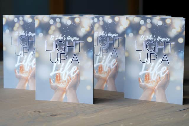 St John’s Hospice Light Up a Life dedication cards.