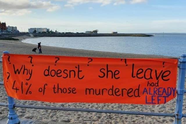 A banner from last year's 16 Days of Activism run.