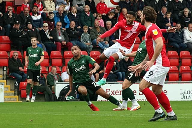 Morecambe's last home match saw them draw with league leaders Plymouth Argyle