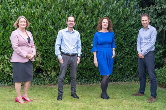 Partners from Oglethorpe Sturton and Gillibrand, (L-R) Clare Love, Allan Sumner, Alison Kinder and John Myers, who were named as leading practitioners in their areas in the recent Legal 500 rankings.