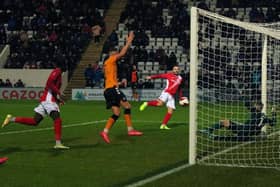 Aaron Wildig scored for Morecambe at the weekend