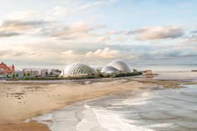 How Eden Project North might look from the beach.
