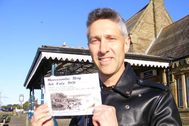 Artist Anthony Padgett pictured outside the Fair venue The Platform