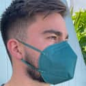 The masks are a distinctive green colour to easily differentiate from standard PPE