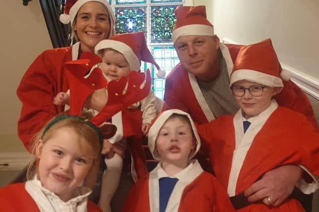 The Clarks are excited to take part in the Santa Dash on Sunday