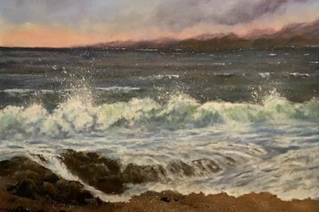 Waves on the Bay by Roger Salmon, one of the pictures at the affordable art fair.