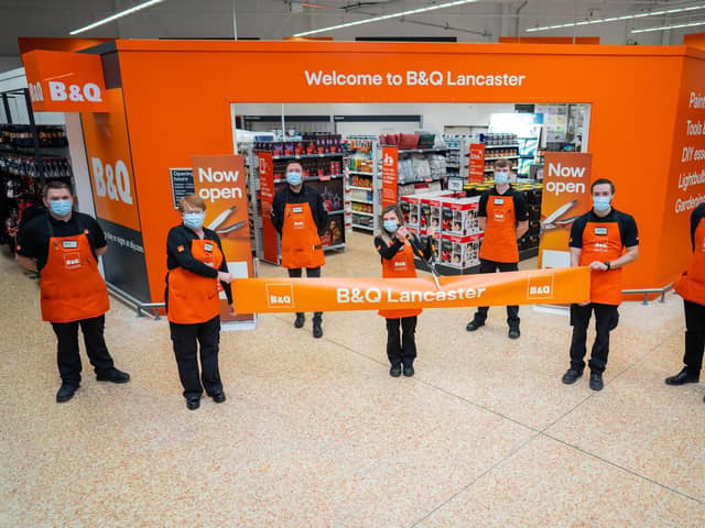 The B&Q store opening within Asda Lancaster, November 24 2021. Picture by Tom Maddick.