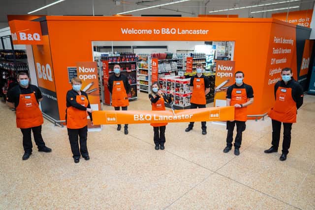 The B&Q store opening within Asda Lancaster, November 24 2021. Picture by Tom Maddick.