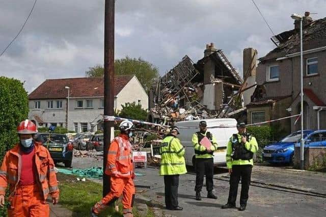 Emergency services were called to the scene of a gas explosion in Mallowdale Avenue, Heysham on Sunday, May 16