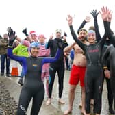 Swimmers brave the cold and take to the sea on Boxing Day 2019