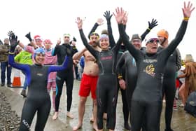 Swimmers brave the cold and take to the sea on Boxing Day 2019