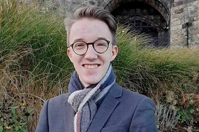 Oliver Robinson, president of Lancaster University Students' Union and also a city councillor. The president role is independent of party politics. November 2021. Photo: Oliver Robinson.