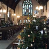 The Christmas tree festival at Christ Church in Lancaster is open to the public all weekend.