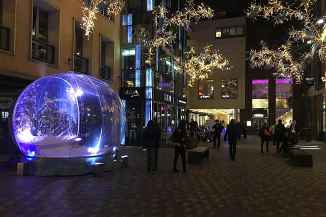 You'll be able to have your photo taken inside a giant snow globe at Morecambe Winter Wonderland.