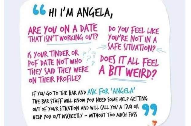 Morecambe was the first town in Lancashire to launch the ‘Ask for Angela’ campaign.
