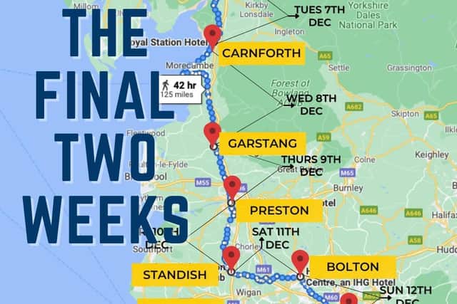 This week's route for Speedo Mick.