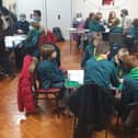 Carnforth Scouts hard at work as a council.