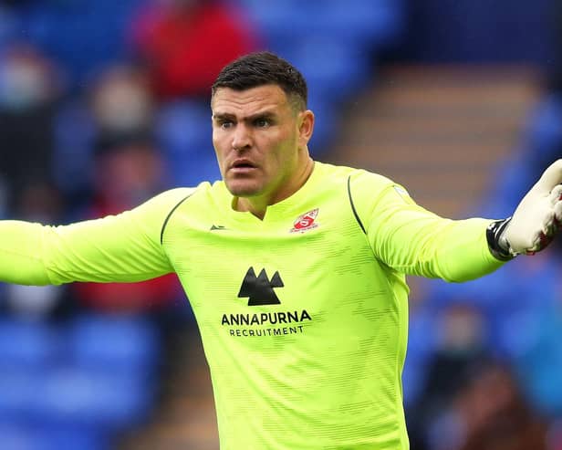 Keeper Kyle Letheren was a busy man at Fratton Park (photo: Getty Images)